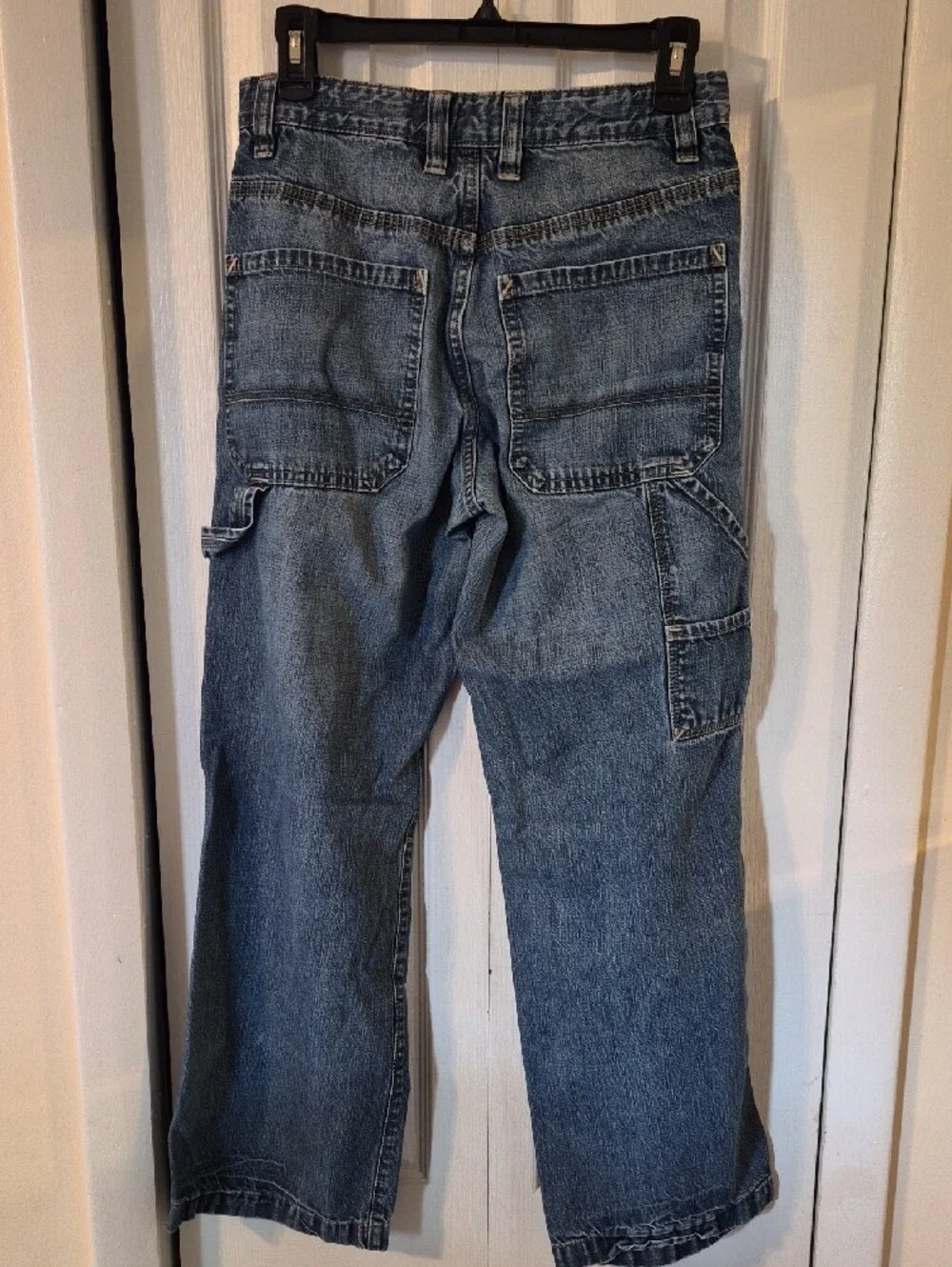 Old Navy Relaxed Fit Carpenter Jeans in Faded Blue